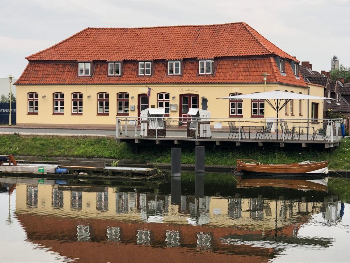 Hotel Das Brueckenhaus Glückstadt Buitenkant foto